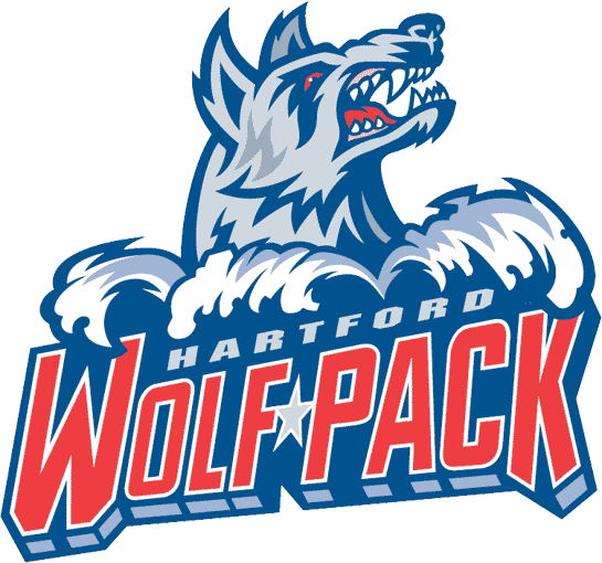 Hartford Wolf Pack 1997 98-2009 10 Primary Logo iron on heat transfer...